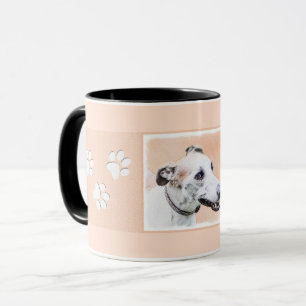 Greyhound Painting - Cute Original Dog Art Mug