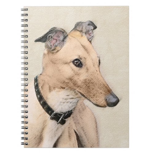 Greyhound Painting _ Cute Original Dog Art Notebook