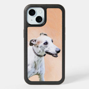 Greyhound Painting - Cute Original Dog Art OtterBo iPhone 15 Case