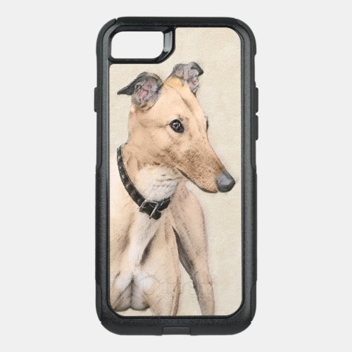 Greyhound Painting _ Cute Original Dog Art OtterBox Commuter iPhone SE87 Case