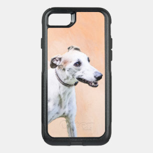 Greyhound Painting - Cute Original Dog Art OtterBox Commuter iPhone SE/8/7 Case