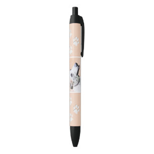 Greyhound Painting - Cute Original Dog Art Pen