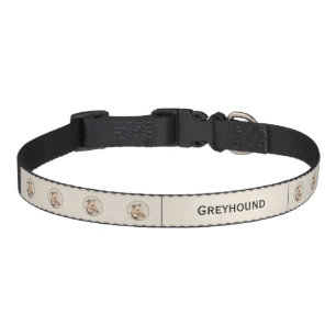 Greyhound Painting - Cute Original Dog Art Pet Col Collar