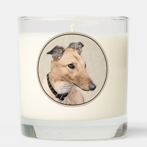 Greyhound Painting _ Cute Original Dog Art Scented Candle