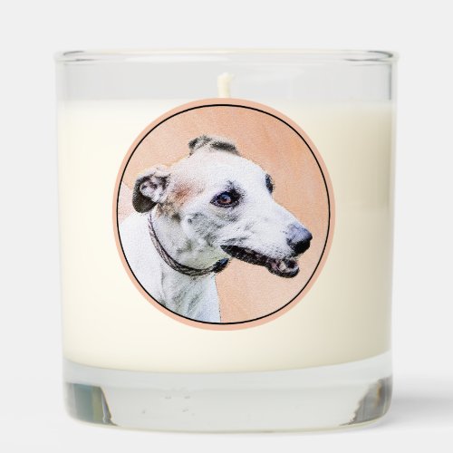 Greyhound Painting _ Cute Original Dog Art Scented Candle