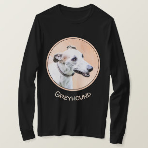 Greyhound Painting - Cute Original Dog Art T-Shirt