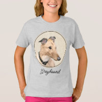 Greyhound Painting - Cute Original Dog Art