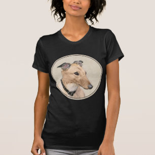 Greyhound Painting - Cute Original Dog Art T-Shirt