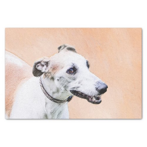 Greyhound Painting _ Cute Original Dog Art Tissue Paper