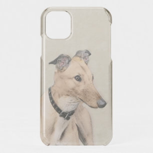 Greyhound Painting - Cute Original Dog Art iPhone 11 Case