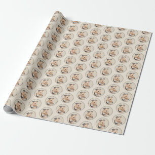 Greyhound Painting - Cute Original Dog Art Wrapping Paper