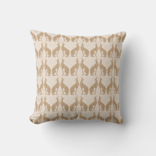 Greyhound Pattern Throw Pillow
