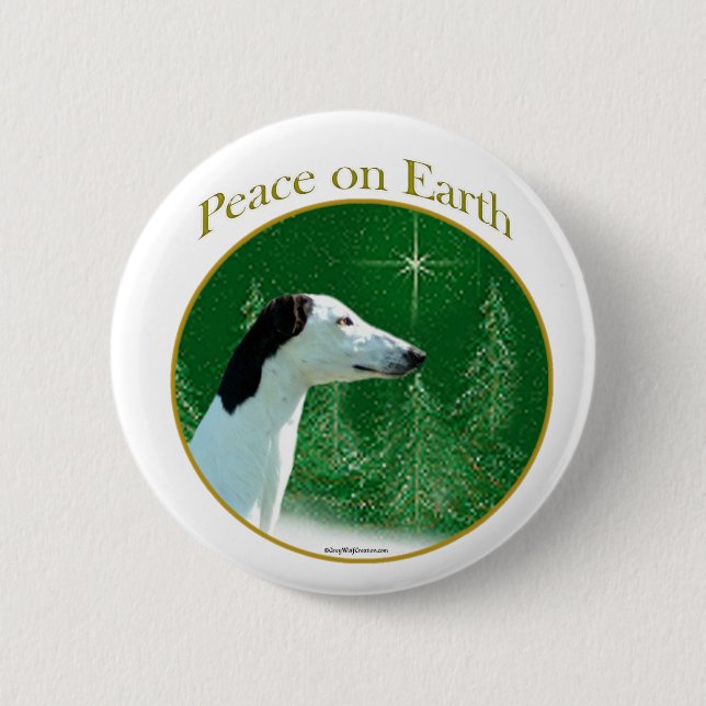 Greyhound Peace Button (Front)