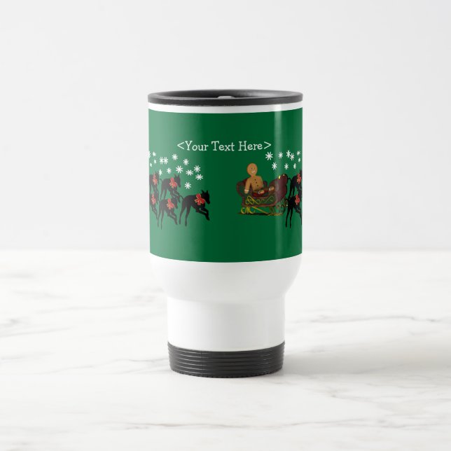 Greyhound Personalized Christmas Holiday Mug (Center)