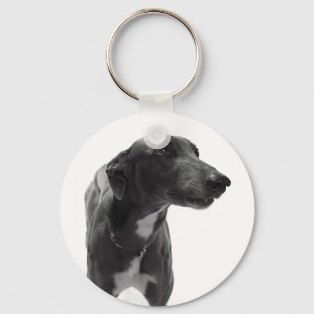 Greyhound Photo Keychain (Front)