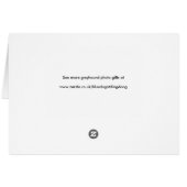 Greyhound photocard cards (Back Horizontal)