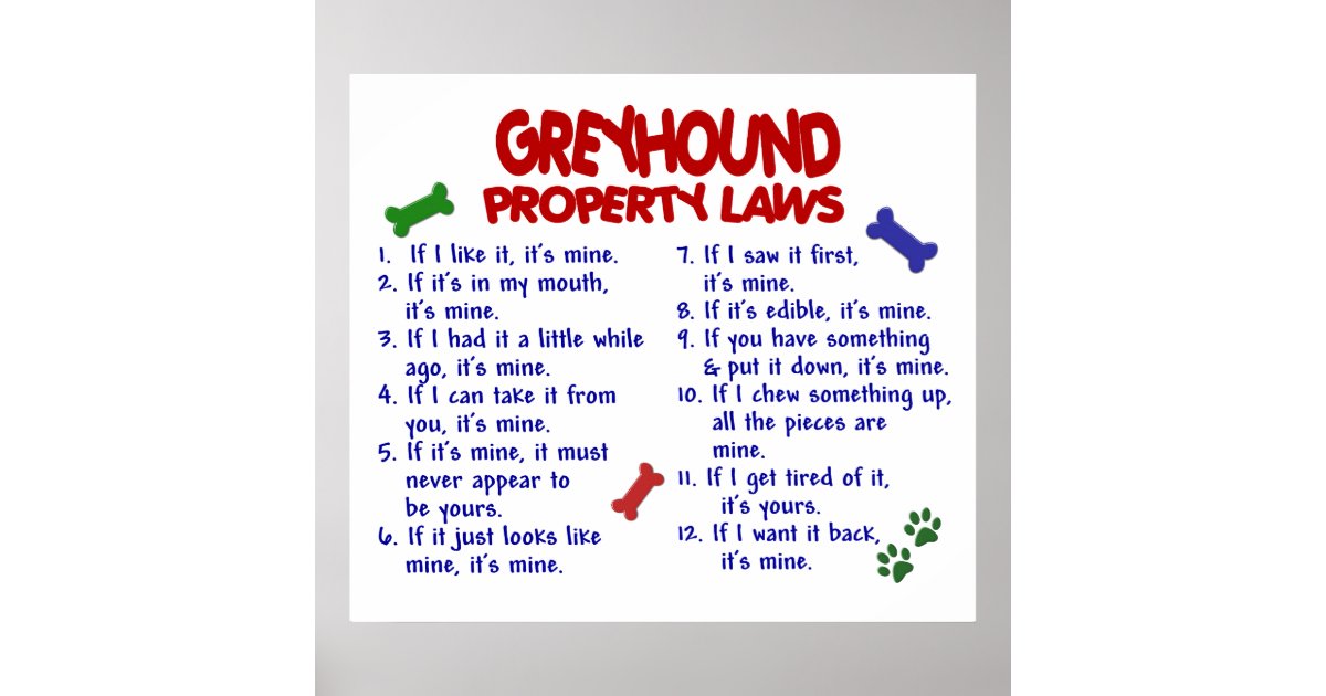 Greyhound Pl2 Poster Zazzle