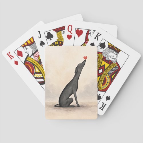 Greyhound Playing Cards, Greyhound Gift, Greyhound Poker Cards