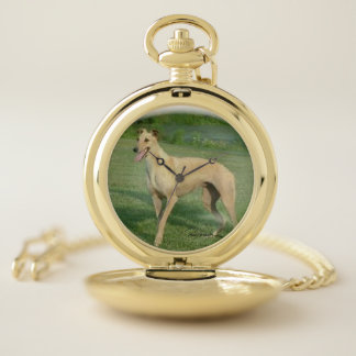 Greyhound Pocket Watch by Hevener