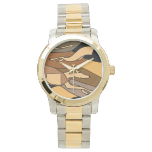 Greyhound Racing Abstract Art Watch