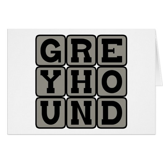 Greyhound, Racing Dog Cards (Front Horizontal)