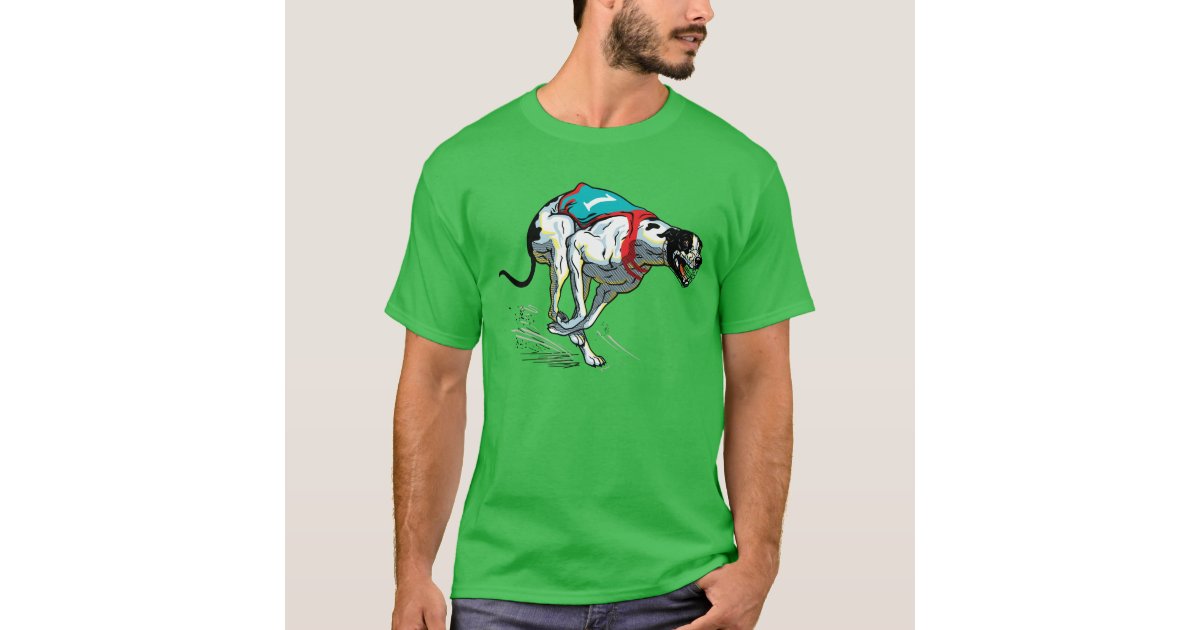 english greyhound race dog T-Shirt, Zazzle