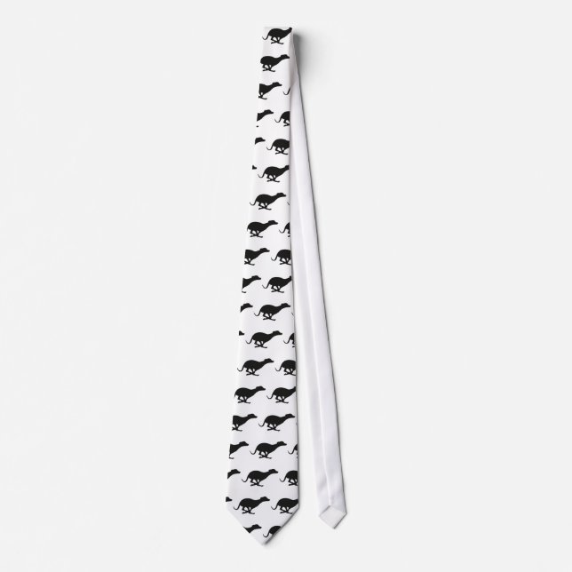 Greyhound racing neck tie (Front)