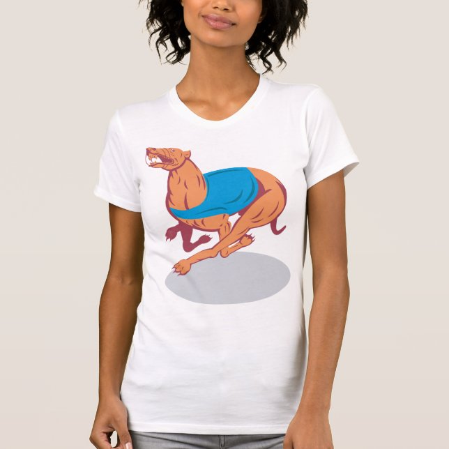 Greyhound Racing Womens T-Shirt (Front)