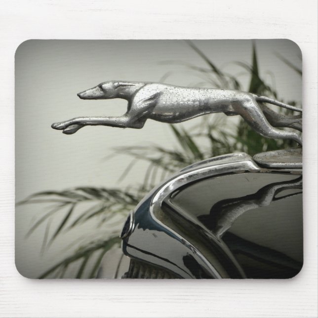 Greyhound Radiator Cap Mouse Pad (Front)
