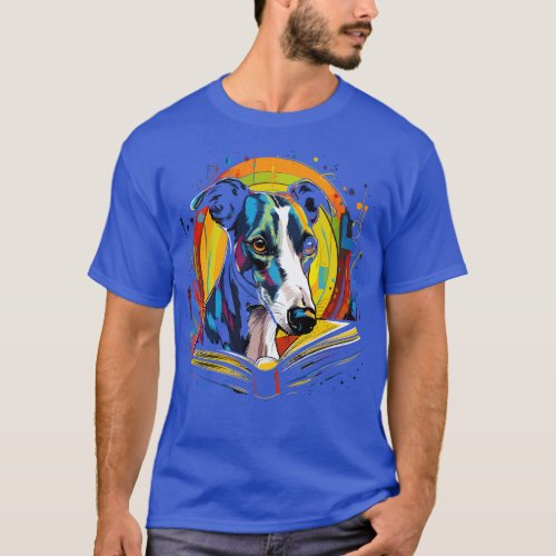 Greyhound Reads Book T_Shirt