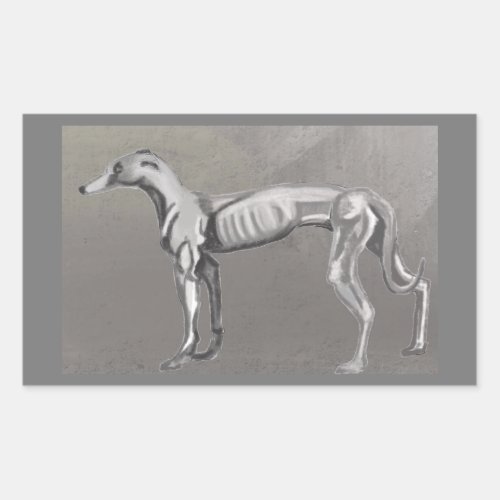 Greyhound Rectangular Sticker