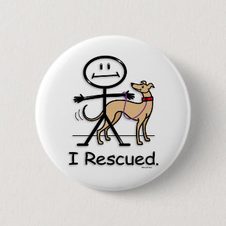 Greyhound Rescue Button