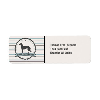 Greyhound Retired Racer 45 mph Lazy Dog Custom Label