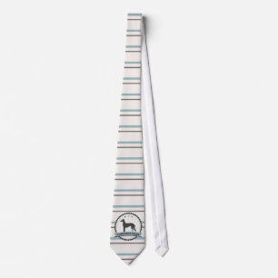 Greyhound Retired Racer 45 mph Lazy Dog Neck Tie