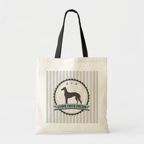 Greyhound Retired Racer 45 mph Lazy Dog Tote Bag