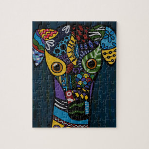 Greyhound - Retired Racing Greyhound Rescue Jigsaw Puzzle