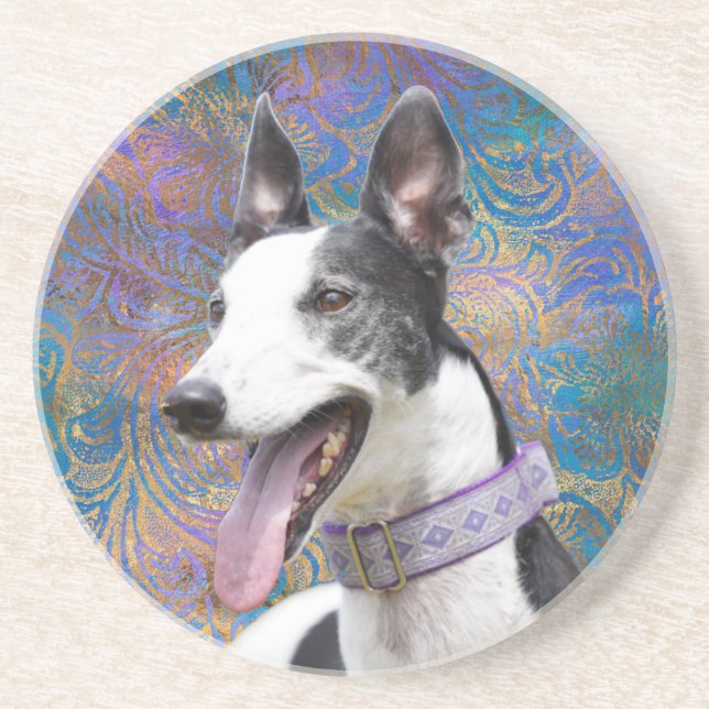 Greyhound Sandstone Coaster (Front)