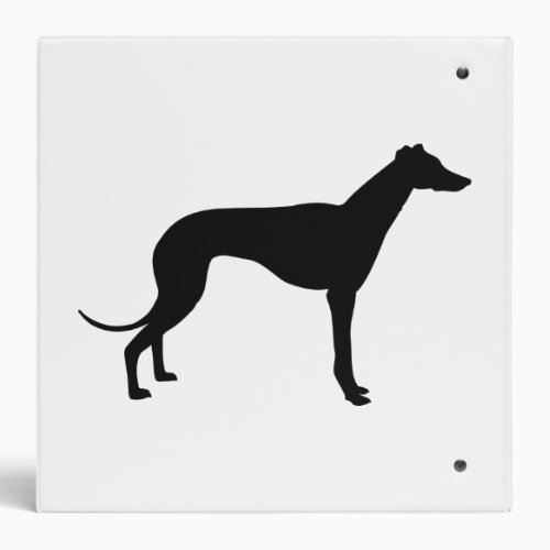 Greyhound Silhouette Binder
