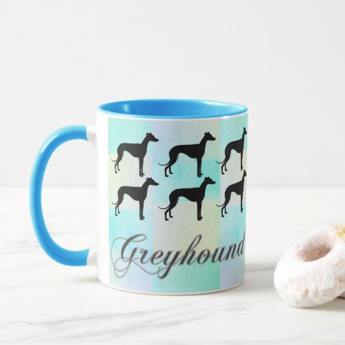 Greyhound Silhouette Mug