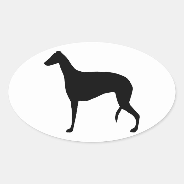Azawakh silhouette dog sticker