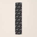 Greyhound Silhouettes Pattern Scarf<br><div class="desc">Greyhound Lover's Scarf</div>