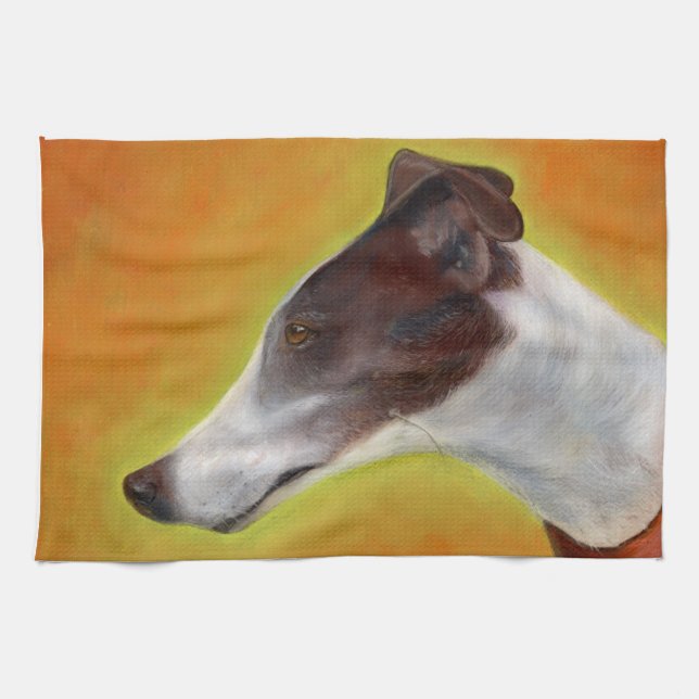Greyhound teatowel (A96) Towel (Horizontal)