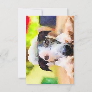 Greyhound Thank You Card