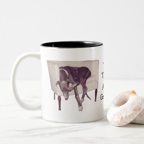 Greyhound This Is The Life Cute Two_Tone Coffee Mug