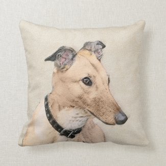 Greyhound Throw Pillow