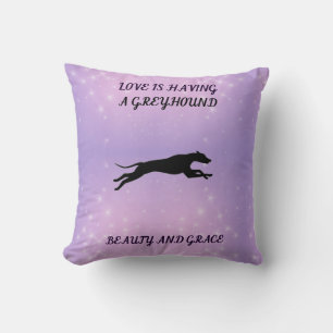 GREYHOUND throw pillow. Pillow