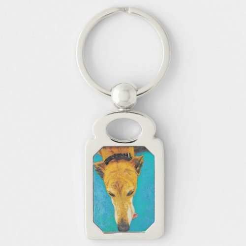 Greyhound tongue ETS keychain