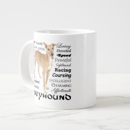 Greyhound Traits Jumbo Mug