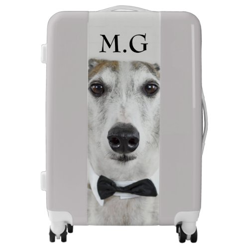 Greyhound Tuxedo Photo Luggage
