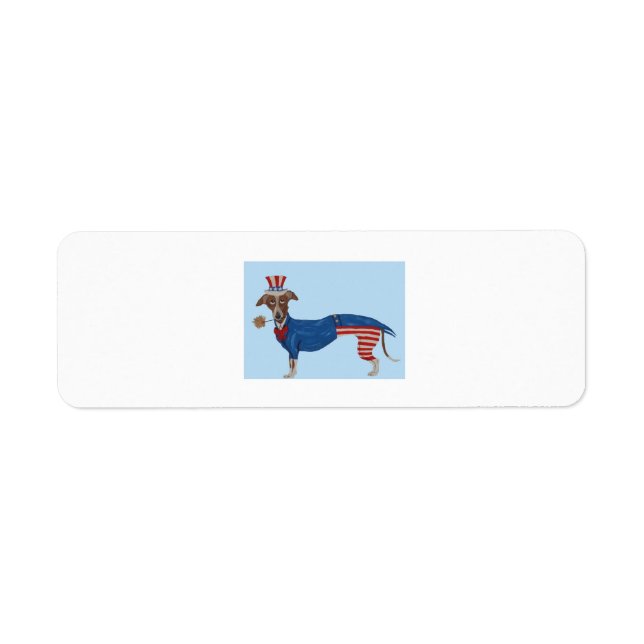 Greyhound Uncle Sam Label (Front)